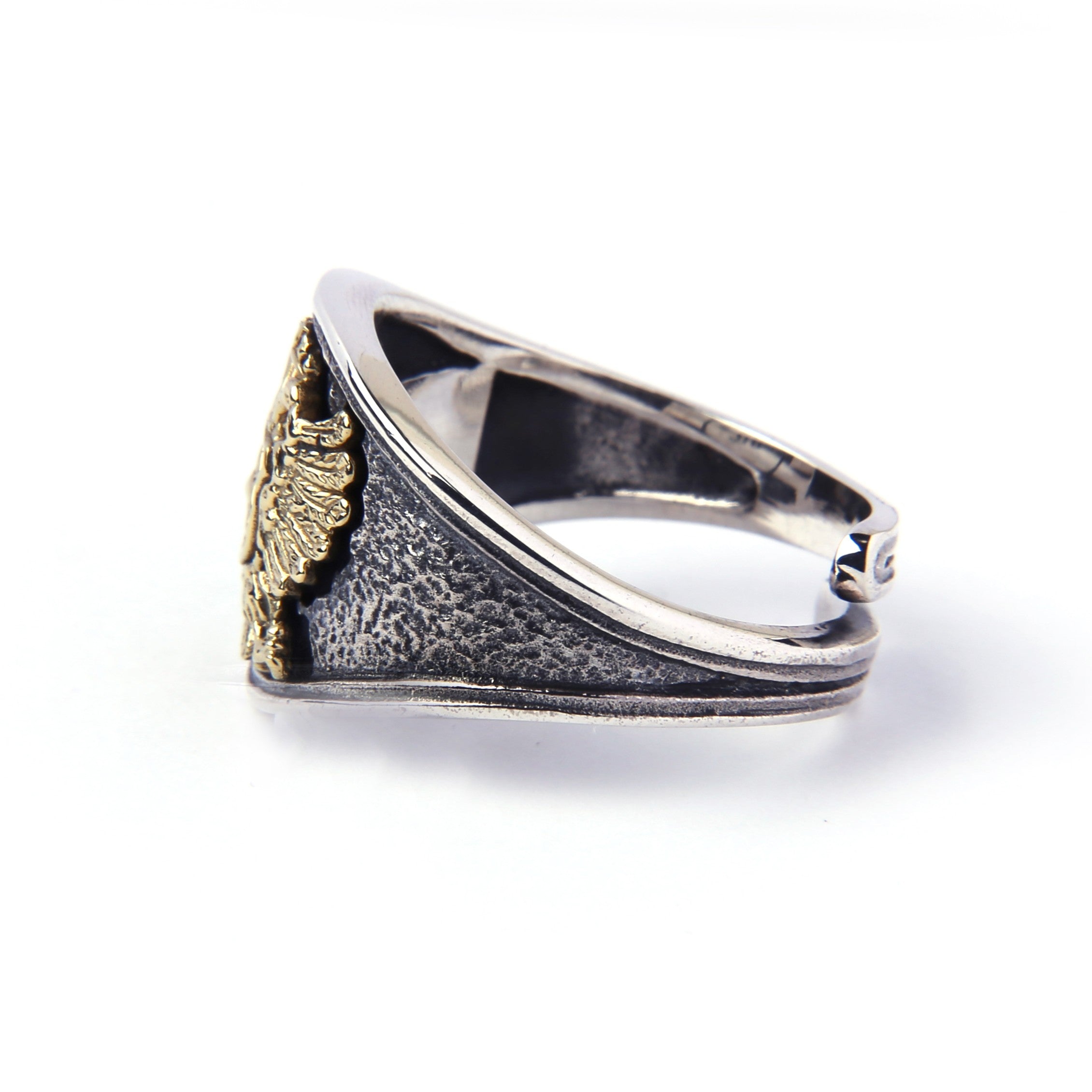 プロビデンスの目 双頭の鷲 紋章リング (フリーサイズ)