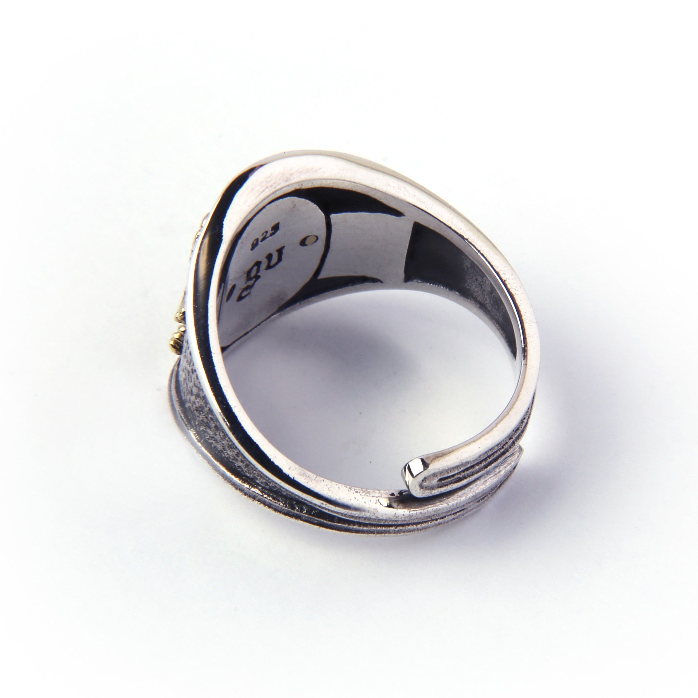 プロビデンスの目 双頭の鷲 紋章リング (フリーサイズ)