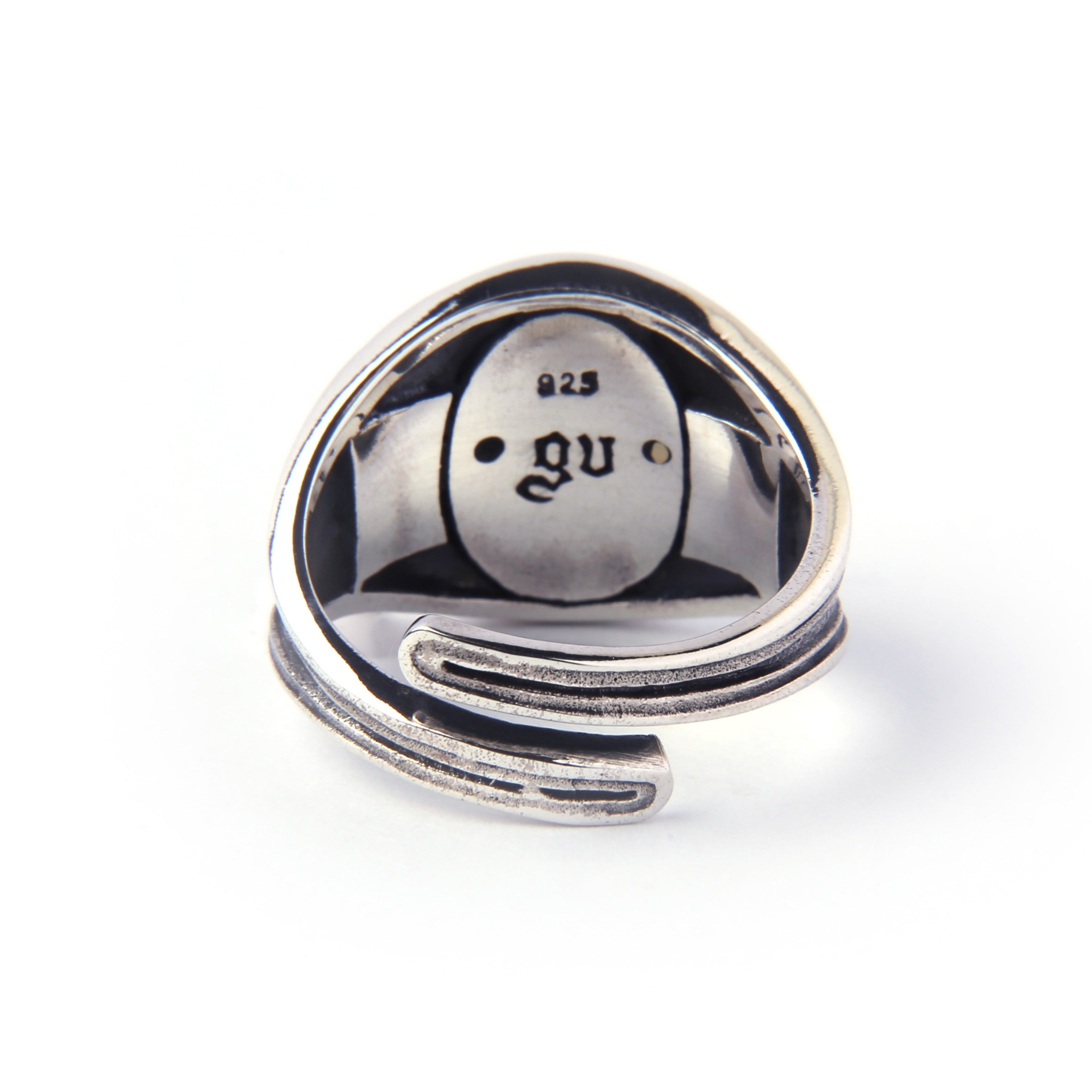 プロビデンスの目 双頭の鷲 紋章リング (フリーサイズ)