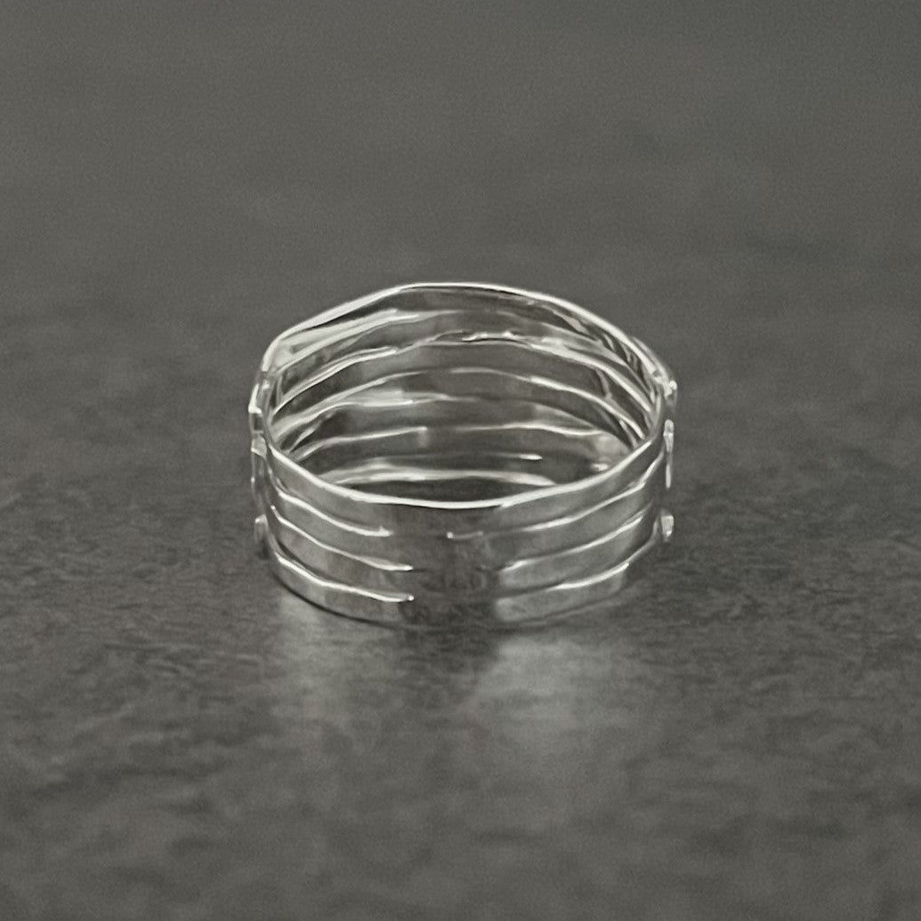 indigo MATERIAL RING “multi-layered”