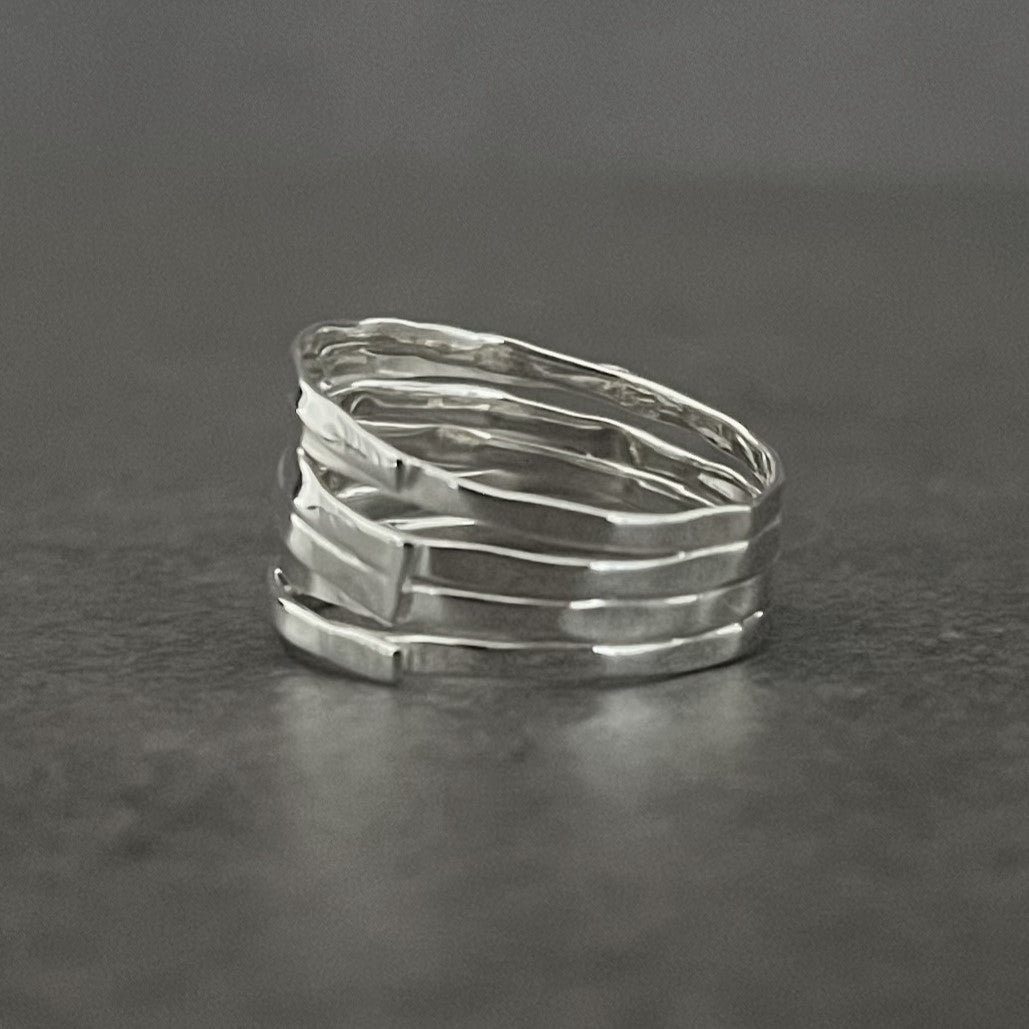 indigo MATERIAL RING “multi-layered”