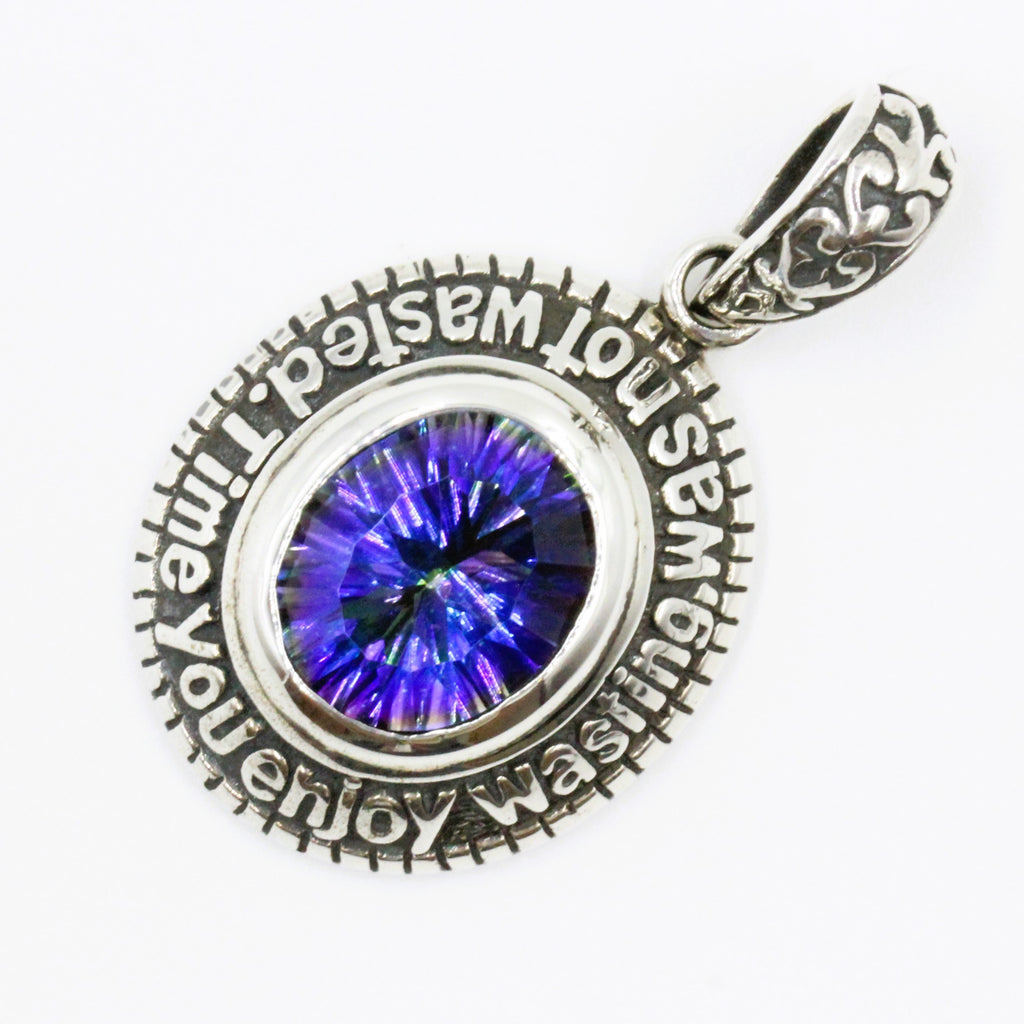 ミスティックトパーズ ユニオンジャック シルバーペンダント – good