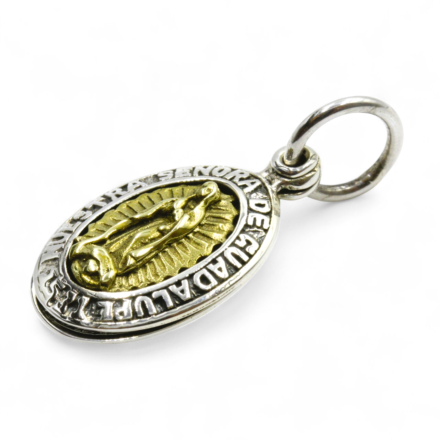 グアダルーペマリア　メキシカンスカル　スライドオープン　シルバーペンダント