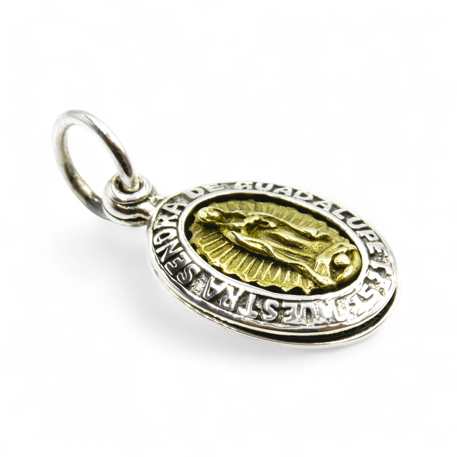 グアダルーペマリア　メキシカンスカル　スライドオープン　シルバーペンダント