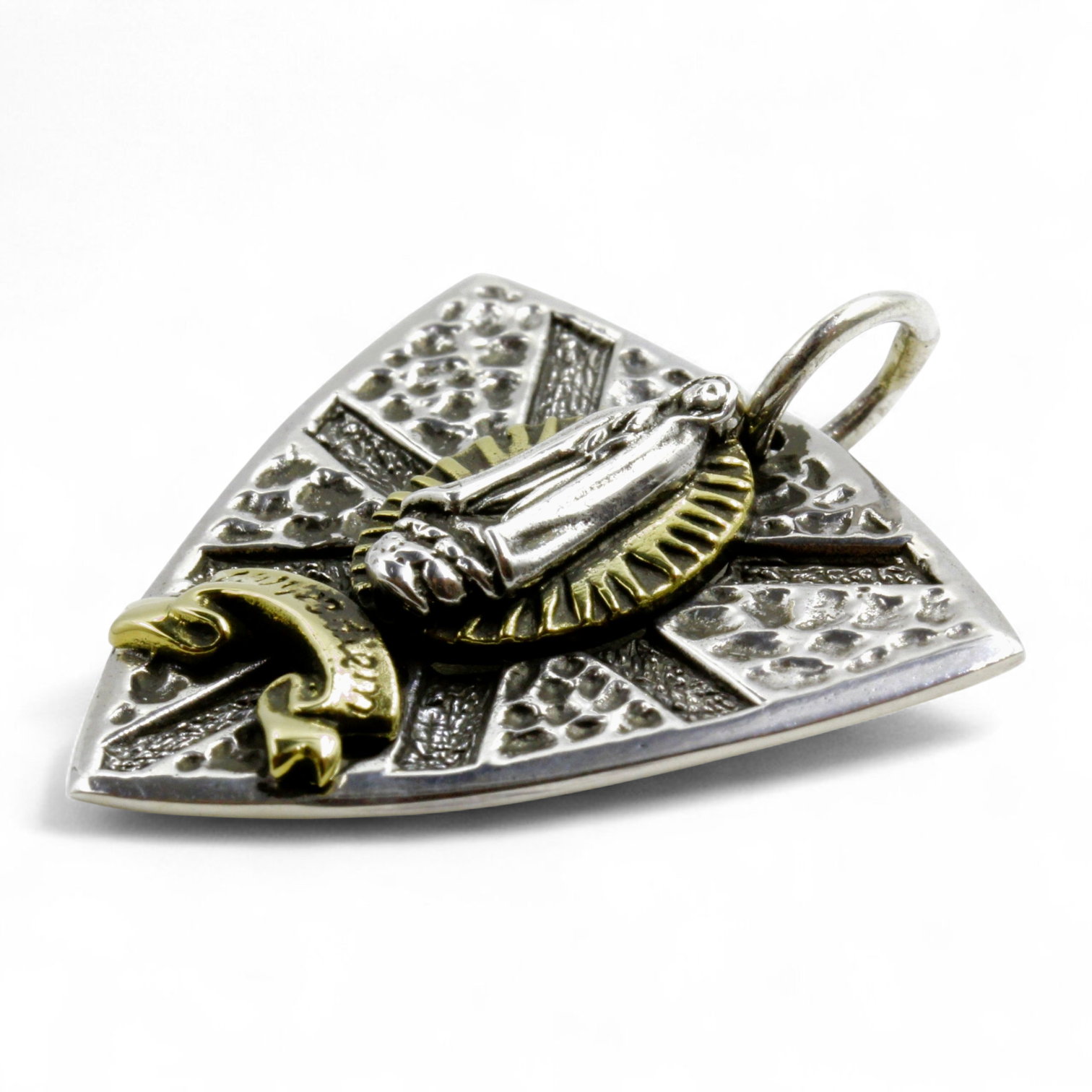 グアダルーペマリア　ギターピック　ユニオンジャック　シルバーペンダント