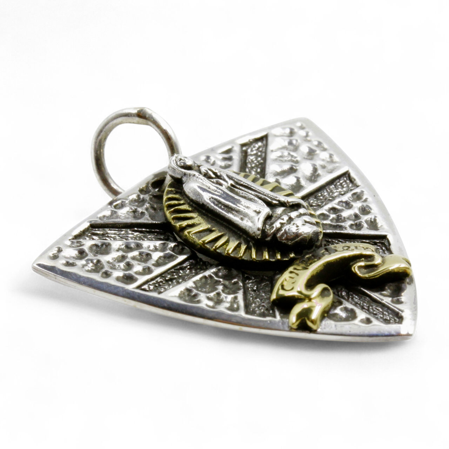 グアダルーペマリア　ギターピック　ユニオンジャック　シルバーペンダント